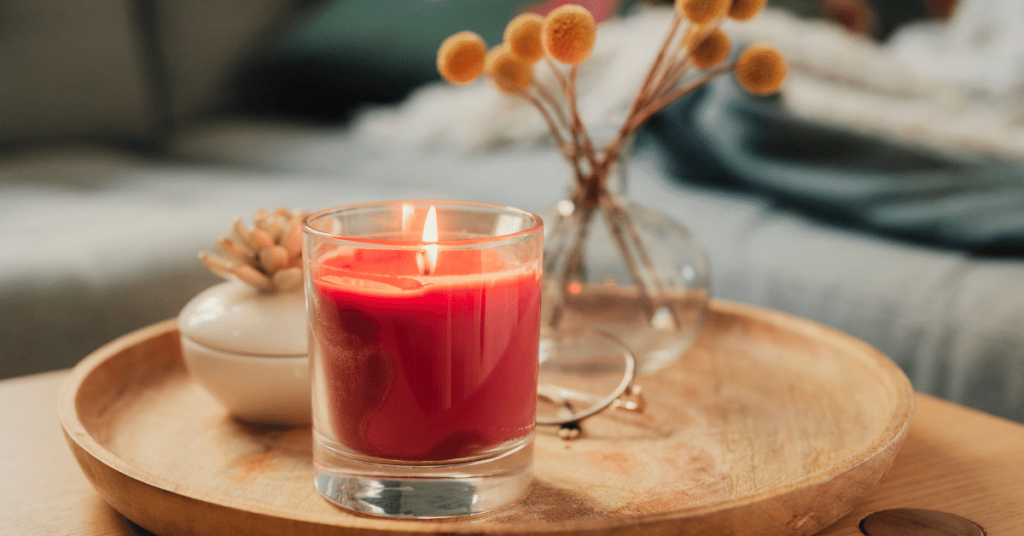 Scented candles produce a powerful scent that hides the smell of cannabis